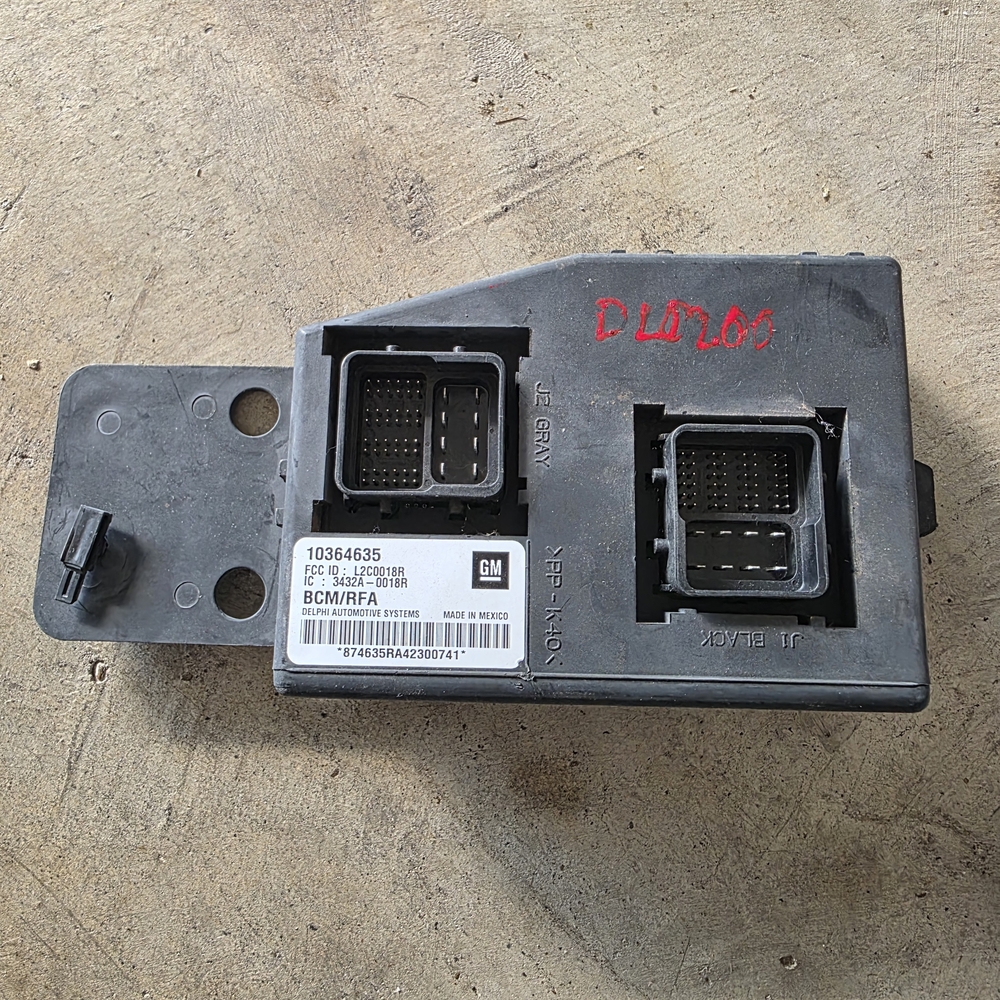 10364635 - Black GM Automotive Module GMC Canyon 2006